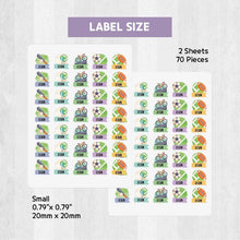 Load image into Gallery viewer, Standard Waterproof Name Label Stickers - Sports Ribbon
