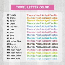 Load image into Gallery viewer, Embroidered Cotton Towel, Custom Personalized Name Embroidery Hand Towel, Face Towel, Washcloth, Baby Bib, handkerchief,  Gift for Kids, Gift for Baby, School, Daycare, Camp
